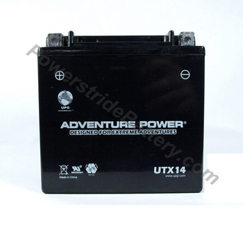 GTX 14-BS AGM Motorcycle Battery Compatible - YTX14-BS