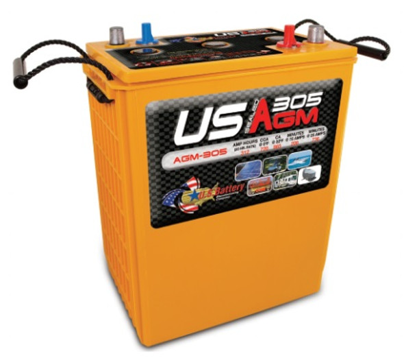 2V 200Ah Batterie au plomb (AGM), B.B. Battery MSB-200, 173x111x357 mm  (Lxlxh), Borne B6 (Vis