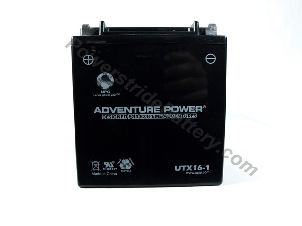 Adventure Power UTX16-1 AGM Motorcycle Battery - YT16B-BS-1