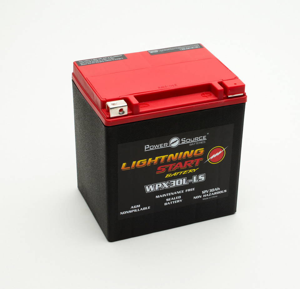 PowerSource - WPX20L-LS AGM Motorcycle Battery | LIGHTNING START
