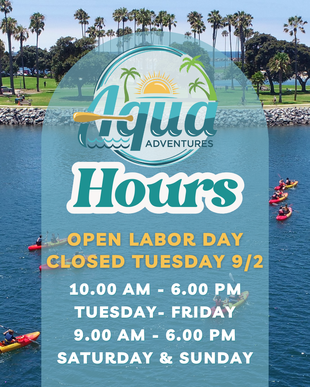 aqua adventures store hours
