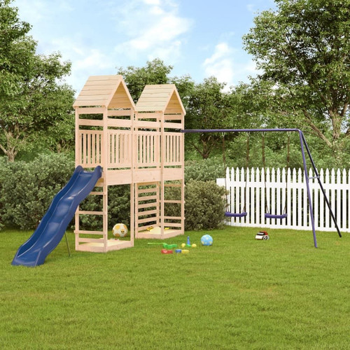  Outdoor Playset Natural Pine Solid Pine Wood Large A949-3156934