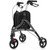 Foldable Rollator Walker with Lightweight Aluminum Frame-Gray - Color: Gray D681-JH10025GR