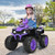 12V Kids Electric 4-Wheeler ATV Quad Ride On Car with LED Light-Purple - Color: Purple D681-TY327798ZS