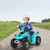6V Kids Electric ATV 4 Wheels Ride-On Toy -Blue - Color: Blue D681-TY327787NY