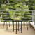  Garden Chair Set of 2 Black Steel, polyethylene A949-319429