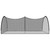  Baseball Batting Cage Net Black 236.2"x157.5"x98.4" Polyester A949-93749