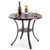 Patio Cast Aluminum Table 31 Inch Diameter Round Table with Umbrella Hole-Copper - Color: Copper D681-NP11473WN Patio Cast Aluminum Table 31 Inch Diameter Round Table with Umbrella Hole-Copper - Color: Copper D681-NP11473WN
