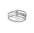 14" Silver Round Metal Geometric Vanity Tray N270-274453