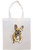 Frenchie Canvas Tote Bag Style4 S528-Tote-FCH-ST4