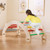 4-in-1 Multifunctional Wooden Climbing Toys with Rocker and Crawling Tunnel-Multicolor B593-TS10143