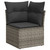  Outdoor Sofa Set Grey PE Rattan, Powder-Coated Steel, Tempered Glass A949-3221879