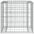  Garden Bench With Gabion Basket Natural wood and silver A949-3196245