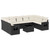  Garden Sofa Set Black, Cream White A949-3220605