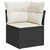  Garden Sofa Set Black and Cream White A949-3325692