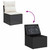  Garden Sofa Set Black and Cream White A949-3325692