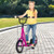 Height Adjustable Kid Kick Scooter with 12 Inch Air Filled Wheel-Pink - Color: Pink D681-TQ10033PI