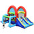 Inflatable Jumping Castle Bounce House with Dual Slides without Blower - Color: Blue D681-NP10360