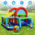 Inflatable Jumping Castle Bounce House with Dual Slides without Blower - Color: Blue D681-NP10360