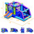 Castle Jumping Bouncer with Water Slide and 550W Blower - Color: Blue D681-OP70398+ES10150US