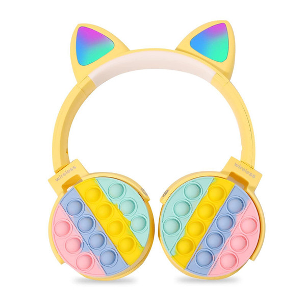Fidget Headphones Kids Toy Headset, Wireless Bluetooth Headphone Pop Bubble On-Ear Headphone Fidget T575-V0671300604