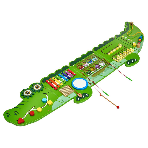 Crocodile Activity Wall Busy Board Panels 9 Activities Sensory Wall Panel E415-ETMLGBMZKZHSMZSR0V0