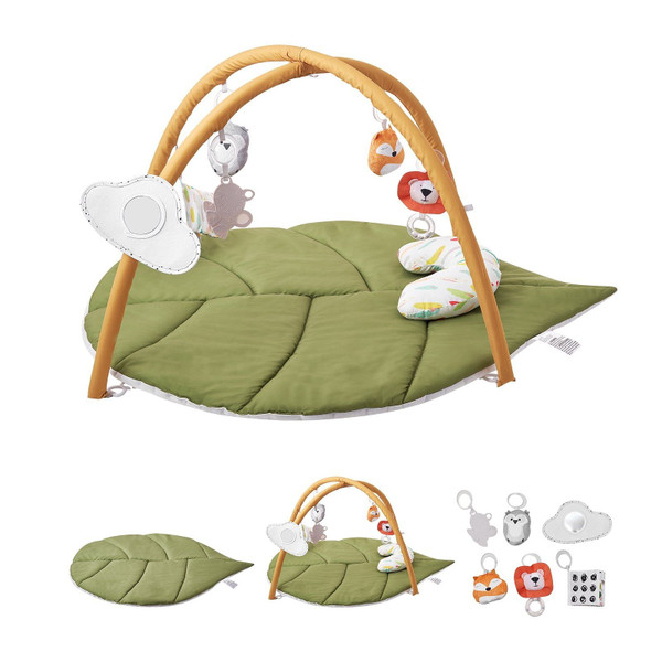 Baby Play Gym Mat Tummy Time Activity Mat with 6 Sensory Toys 42.9" x 33.5" E415-YEYDJSDGDPMT6OLNTV0