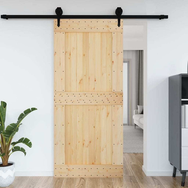  Door NARVIK 39.4"x82.7" Solid Wood Pine A949-154441