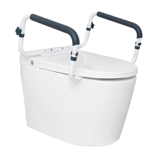 Toilet Safety Rail, 300LBS Capacity Toilet Seat Frame, Adjustable Width Fit Most Toilets, Easy Ins E415-WTMTAQLG300B6N2GUV0  Toilet Safety Rail, 300LBS Capacity Toilet Seat Frame, Adjustable Width Fit Most Toilets, Easy Ins E415-WTMTAQLG300B6N2GUV0