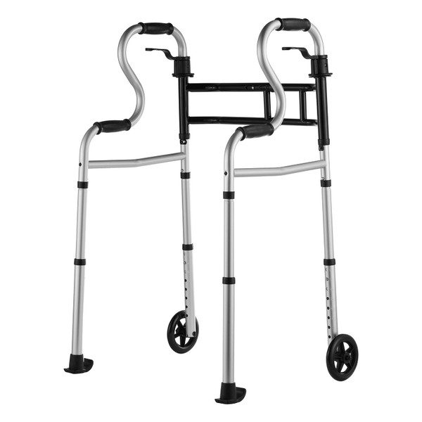  Folding Walker on Wheels, 3-in-1 Stand-Assist Folding Walkers with Adjustable Height and Width, Li E415-RXZXCL200000JB7YEV0