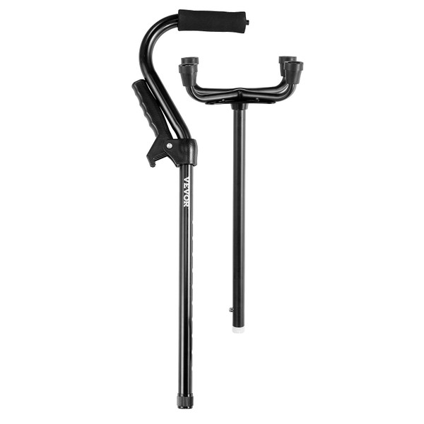 Quad Walking Cane 10-Level Height Adjustable Walking Stick 4-Pronged Stable Base E415-SZSS4JJSDZBDHDC9NV0