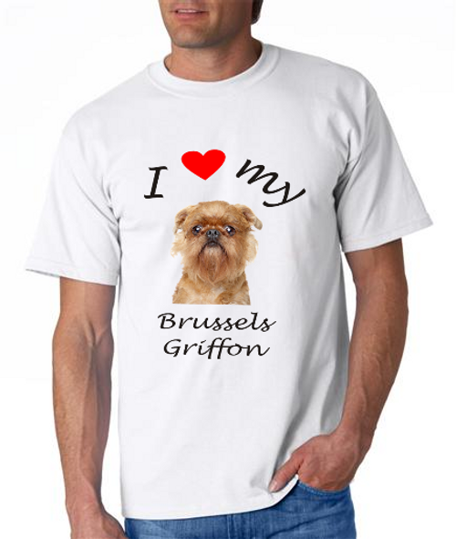 I love my Brussels Griffon Men's short sleeve shirt