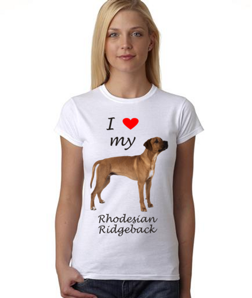 I love my  Rhodesian Ridgeback    - Shirt    Women's short sleeve shirt