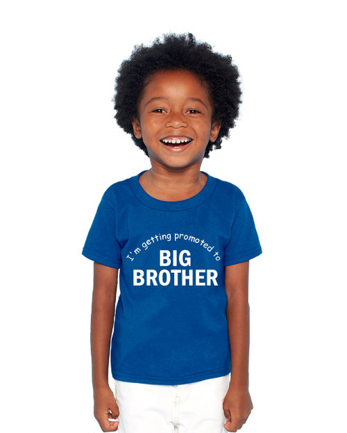 I'm getting promoted to BIG BROTHER shirt.  Great way to announce that Mom is pregnant!  Pregnancy announcement shirt.