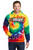 315 Guild Rainbow Tie Dye hooded sweatshirt with 315 Guild Tie Dye logo on the front.  