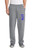 Vestal High School "1776" logo on the front of sport grey open bottom sweatpants with pocket.