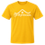 The Homeschool design in white on a Gildan Heavy Cotton Gold short sleeve t-shirt.