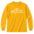 The Homeschool design on a Gildan Heavy Cotton gold long sleeve t-shirt.