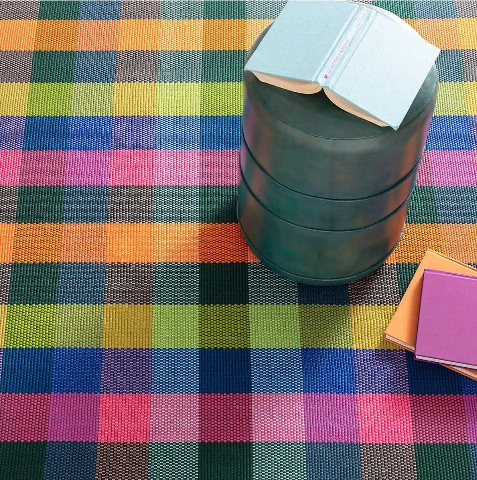 Dash & Albert Happy Plaid Multi Indoor/Outdoor Rug
