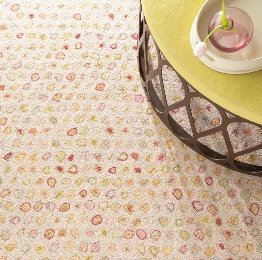 Dash & Albert Cat's Paw Pastel Micro Hooked Wool Rug Dash and Albert