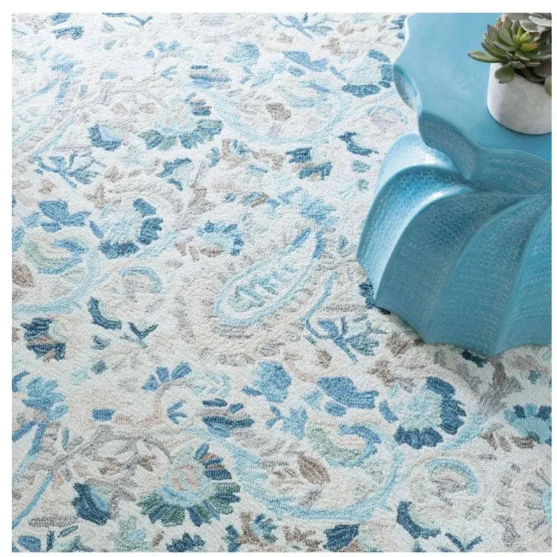 Dash & Albert Ines Blue Micro Hooked Wool Rug