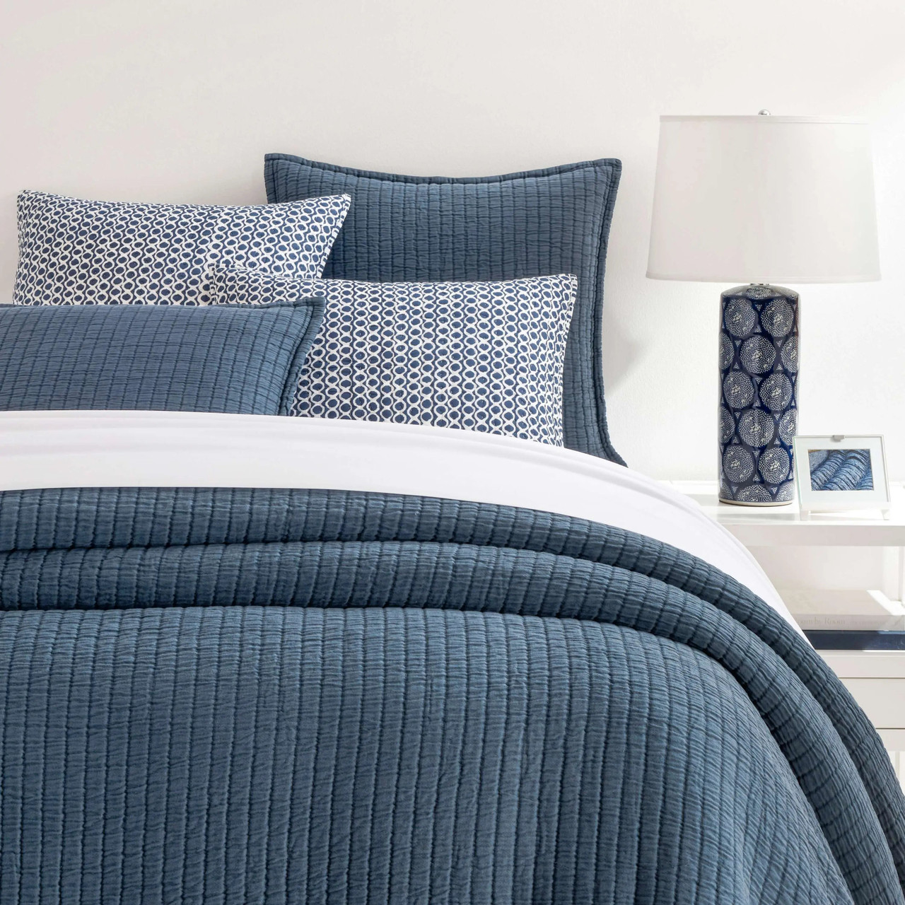 Pine Cone Hill Boyfriend Ink Matelasse Coverlet Pine Cone Hill