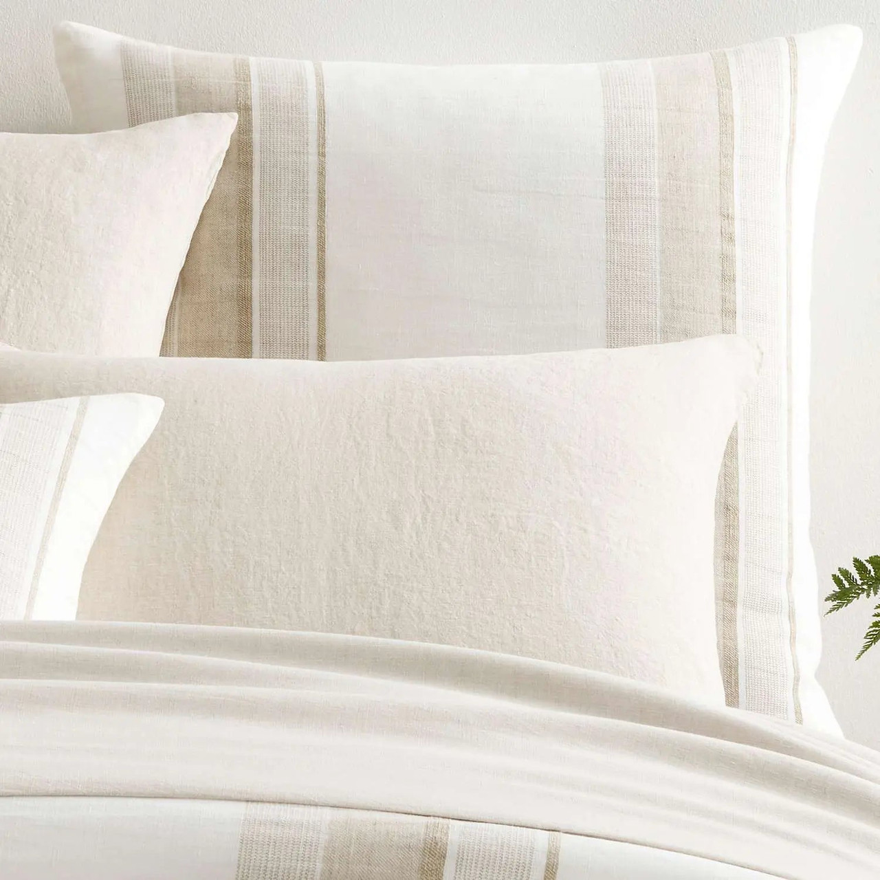 Pine Cone Hill Napa Stripe Linen Natural Sham Pine Cone Hill