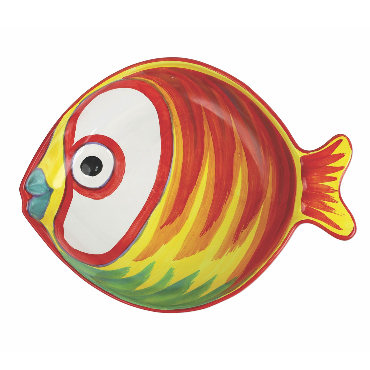 Pesci Colorati Figural Fish Medium Serving Bowl VIETRI