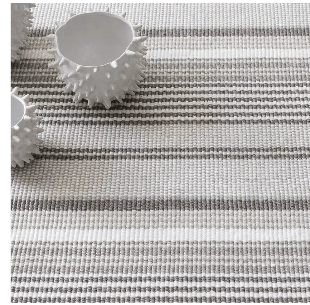 Dash & Albert Gradation Ticking Indoor/Outdoor Rug