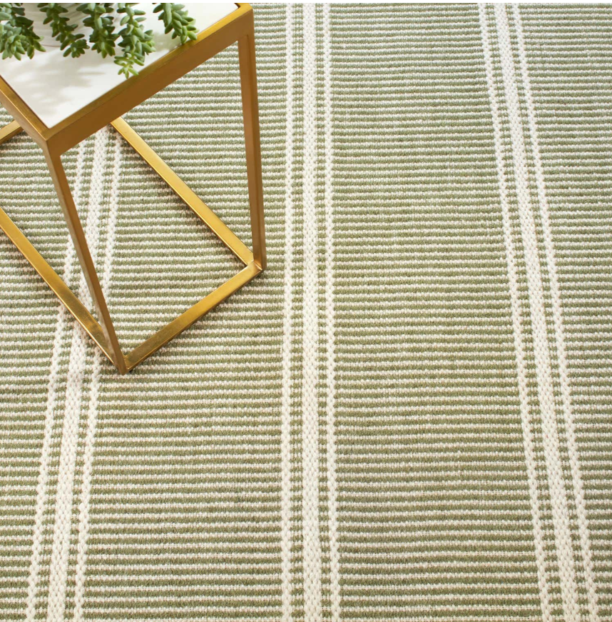 Dash & Albert Malta Sage Woven Wool Rug