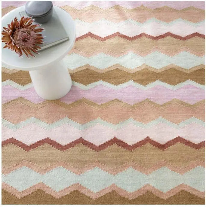 Dash & Albert Safety Net Earth Woven Wool Rug