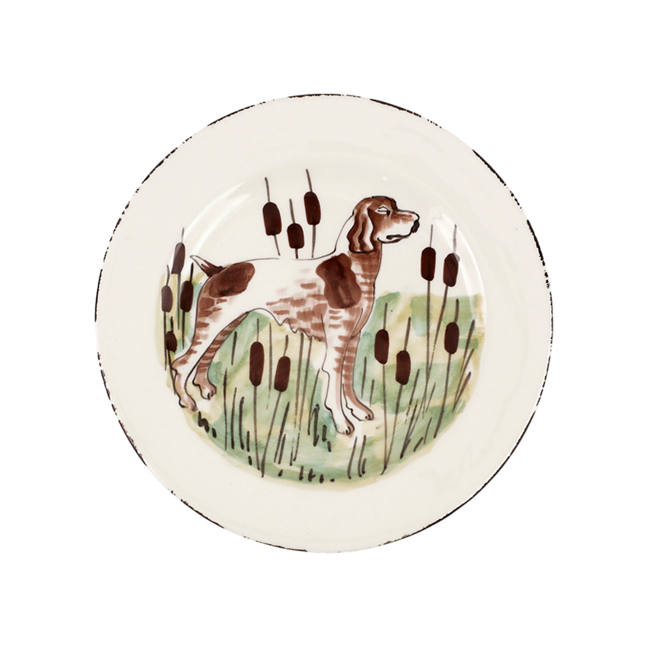 Wildlife Spaniel Dinner Plate VIETRI