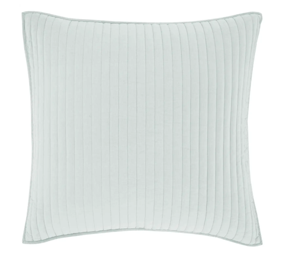 Pine Cone Hill Comfy Cotton Sky Quilted Euro Sham