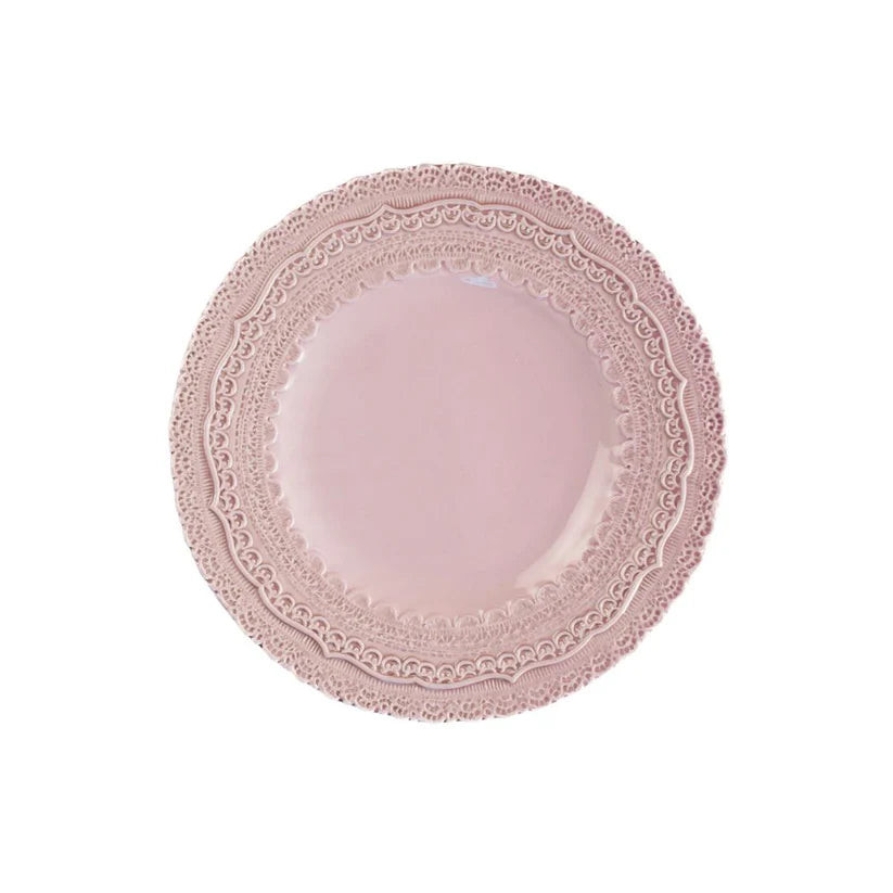 Arte Italica Finezza Rosa Pink Salad / Dessert Plate Set of 4